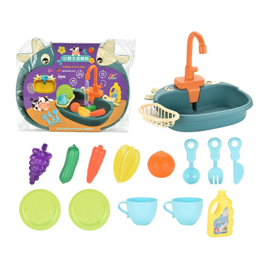 KiddieSink | Fregadero infantil interactivo - Set de cocina para jugar y aprender